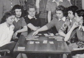 History of Bridge - 1942 Bridge Club at Shimer College